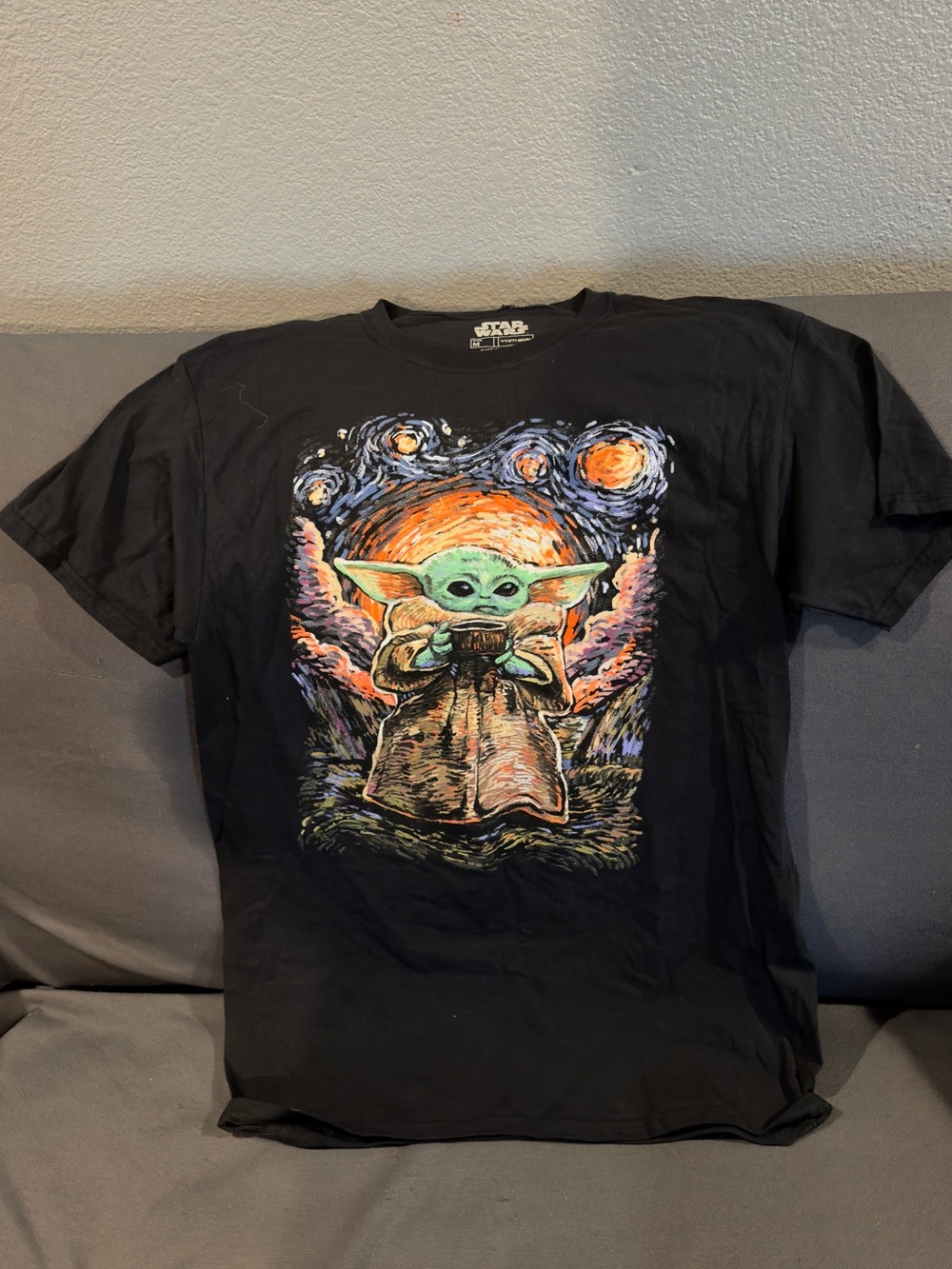 Fifth Sun Black Star Wars Interior Care Label Graphic Tee
